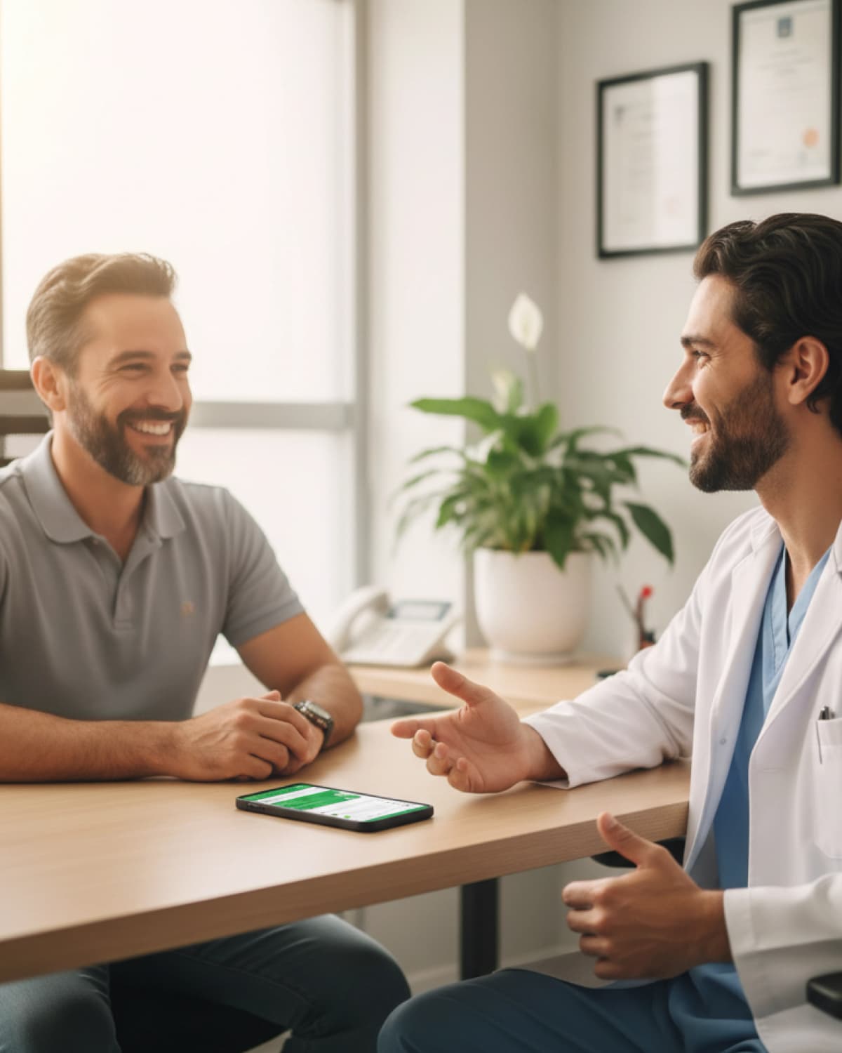 Grave áudio da consulta